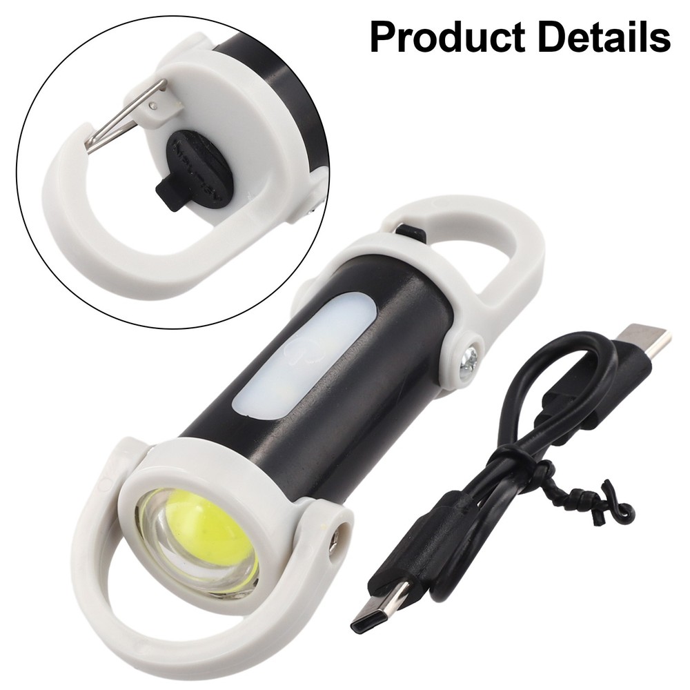 For Outdoor Mini Keychain Flashlight With USB Power Bank Functionality