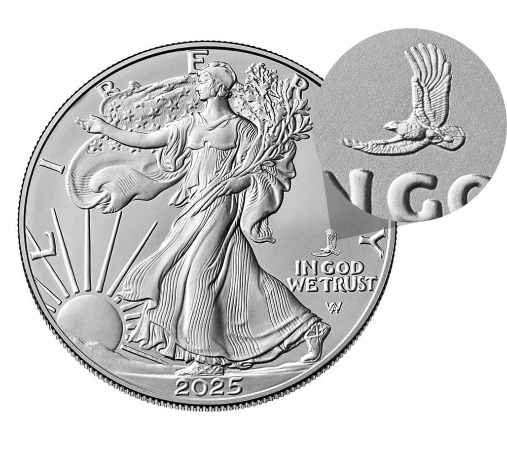 2025-P AMERICAN SILVER EAGLE MS69 W/ EAGLE PRIVY