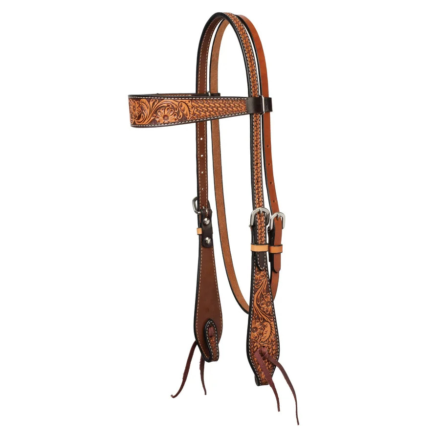 Weaver Leather Floral Tooled Single Ear Headstall