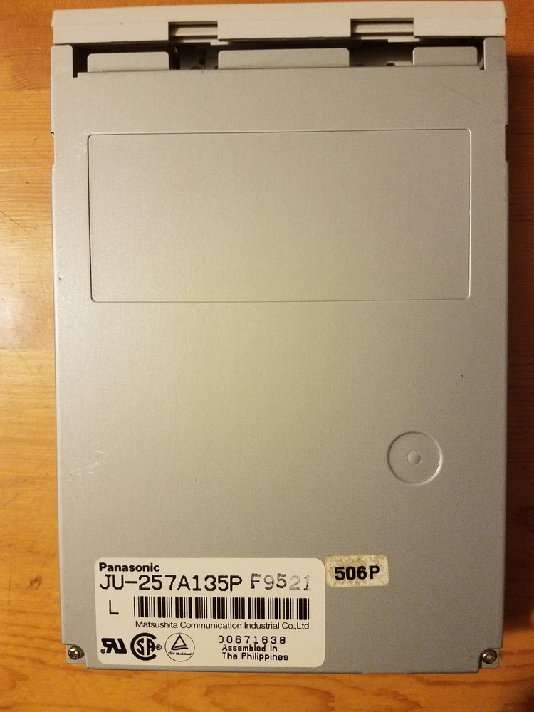 Panasonic JU-257A135P  Internal 3.5" Floppy Disk Drive