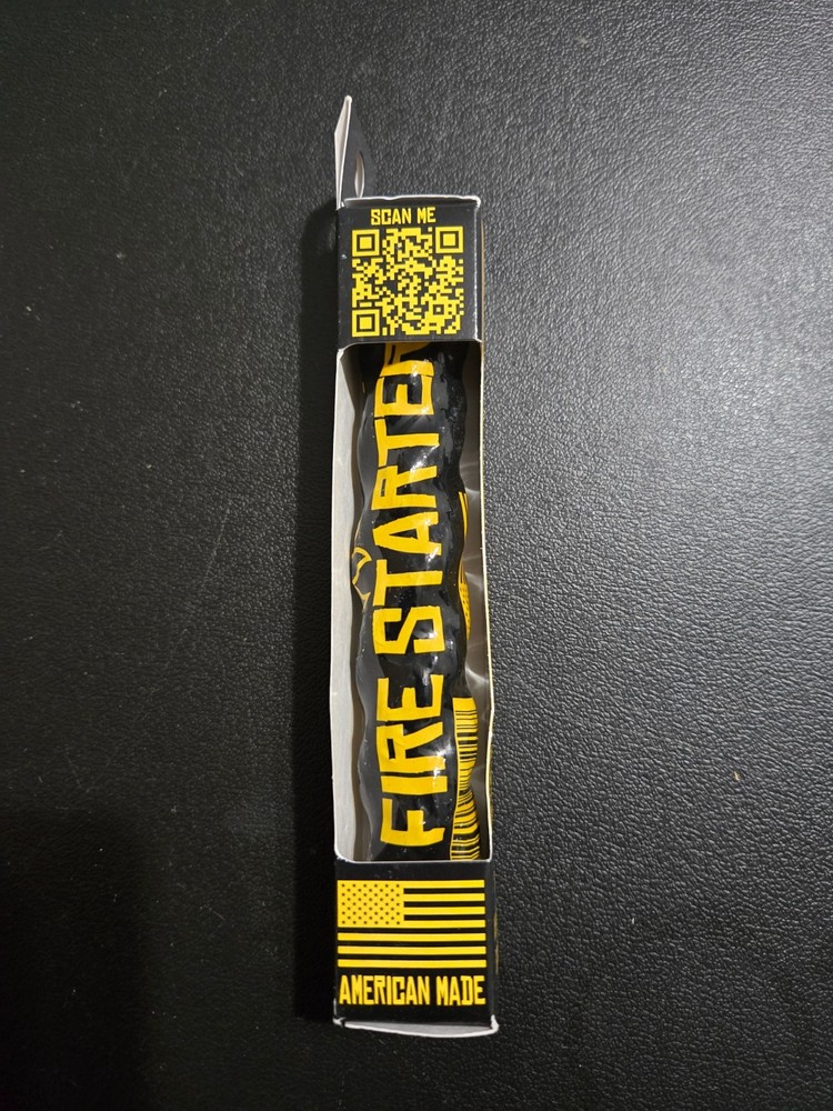 Black Beard Fire Starters Single Fire Rope Black 50+ fires each