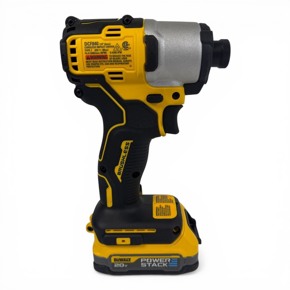 DeWalt DCF840E1 20V MAX POWERSTACK 1/4" Brushless Impact Driver Kit (SPG065546)