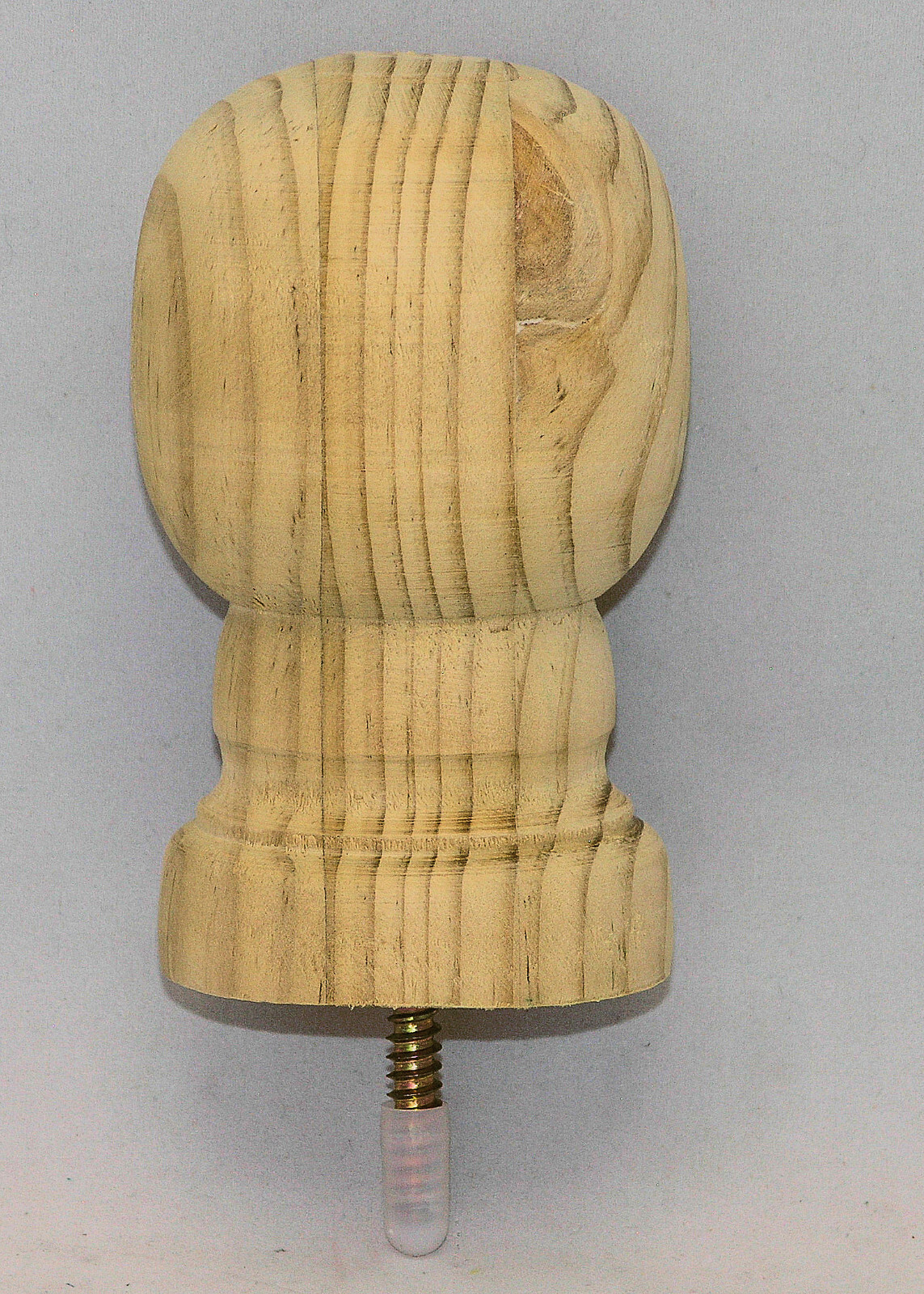4 in. x 4 in. Pressure Treated Unfinished Pine Ball Top Finial - Fence Post Top