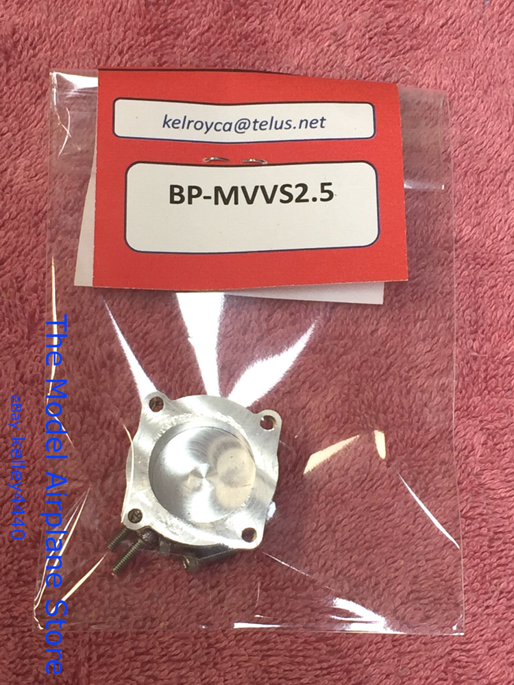 MVVS 2.5 Gas Model Airplane Engine Billet Aluminum Replacement Backplate