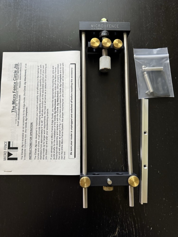 Micro Fence Circle Jig Attachment - NEW OPEN BOX