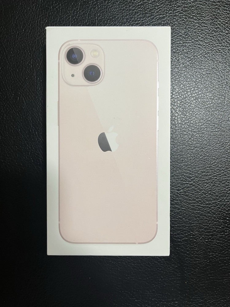 Original Retail Box for Apple Pink iPhone 13 Empty Box , Sim Tool, Decal