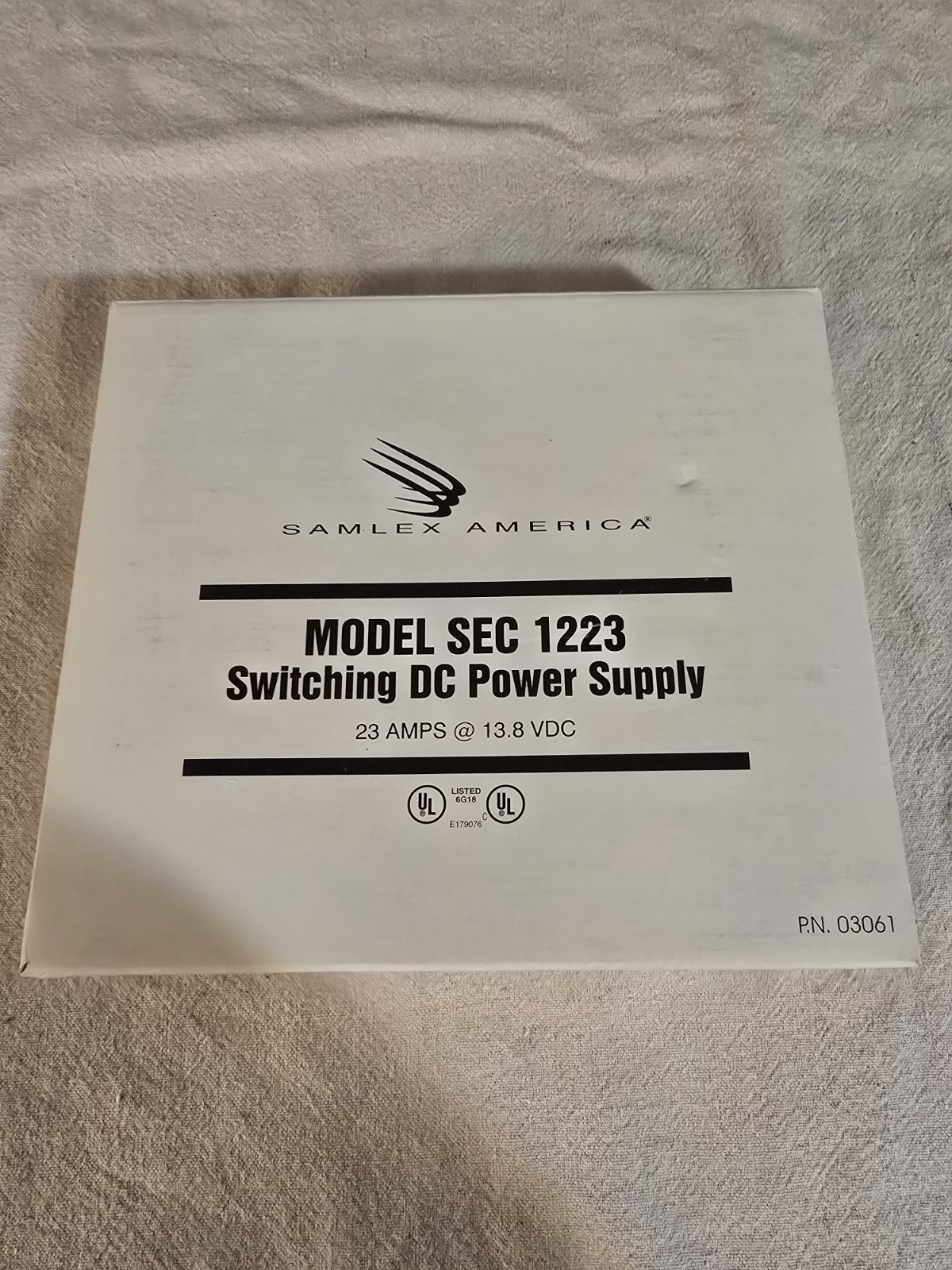 New In Box Samlex America Power Supply Sec 1223 (No Power Cord) See All pics
