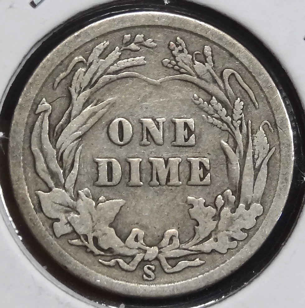 1903-S Barber Dime, Better Date, Good+ 0327-09
