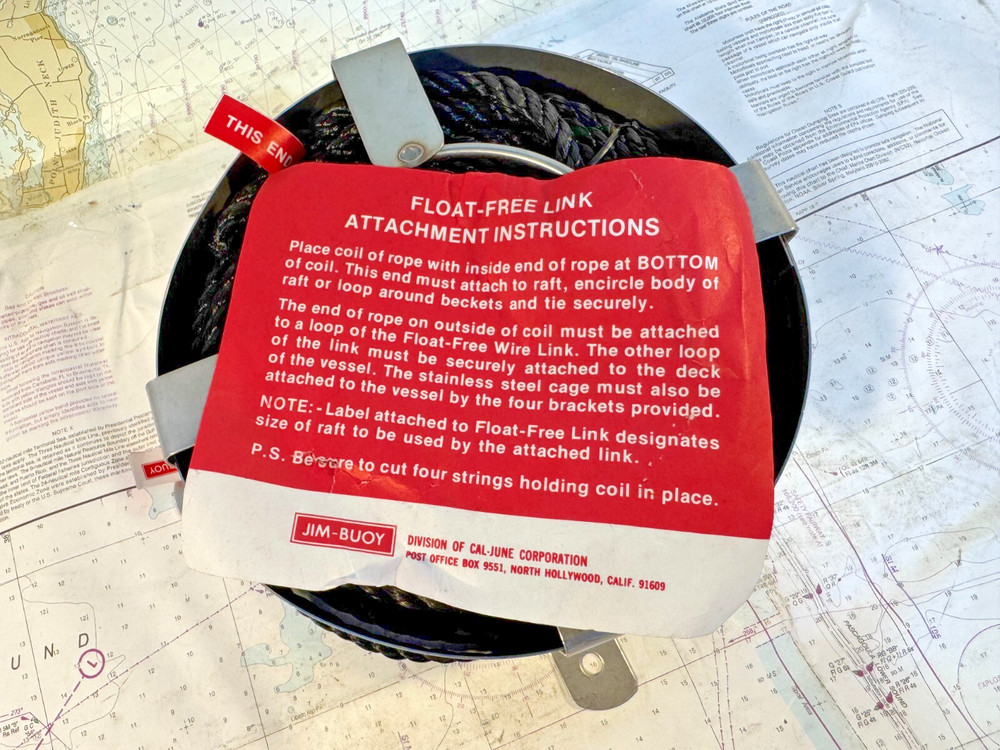 Jim-Buoy Float-Free Link 4 Rafts or Stack, Painter & Cage