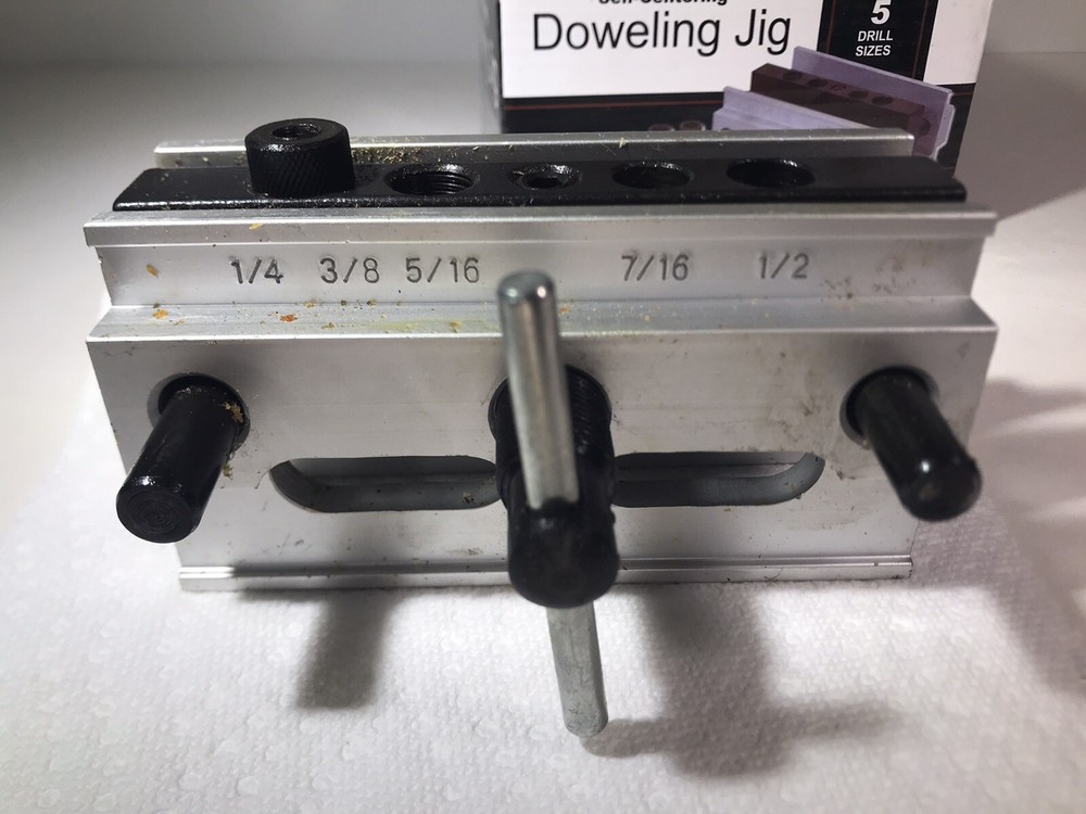 Self Centering Doweling Jig ~ 41345 ~ Precise Drilling Guide ~ Dowel Clamp Tool