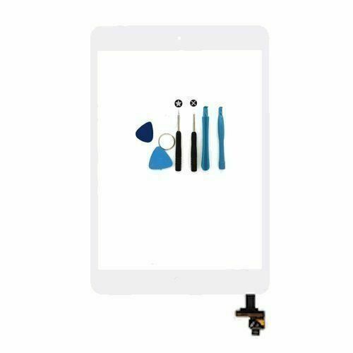 White iPad Mini 1 2 Touch Digitizer Screen + Home Button + IC Connector + Tools