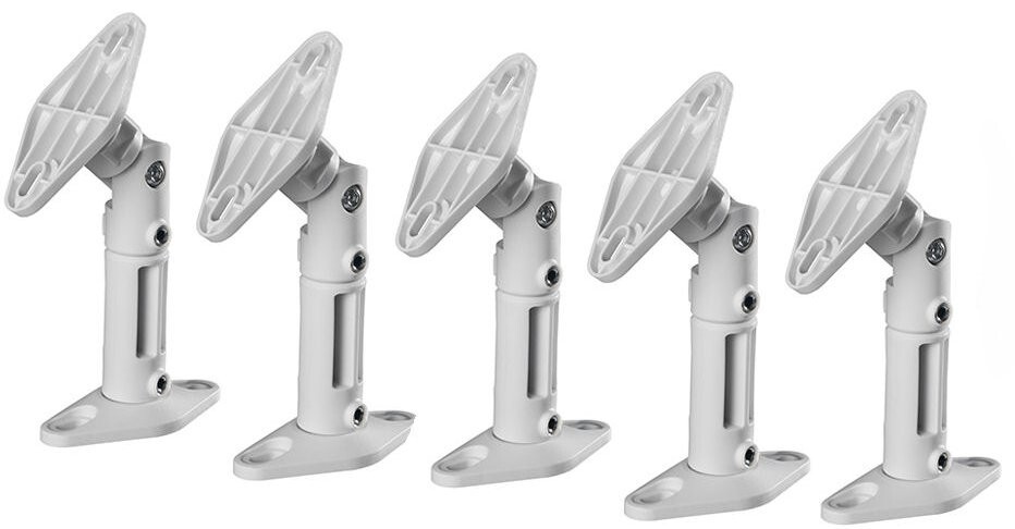 5 Pcs White Universal Wall or Ceiling Satellite Speaker Mount Bracket fits Bose