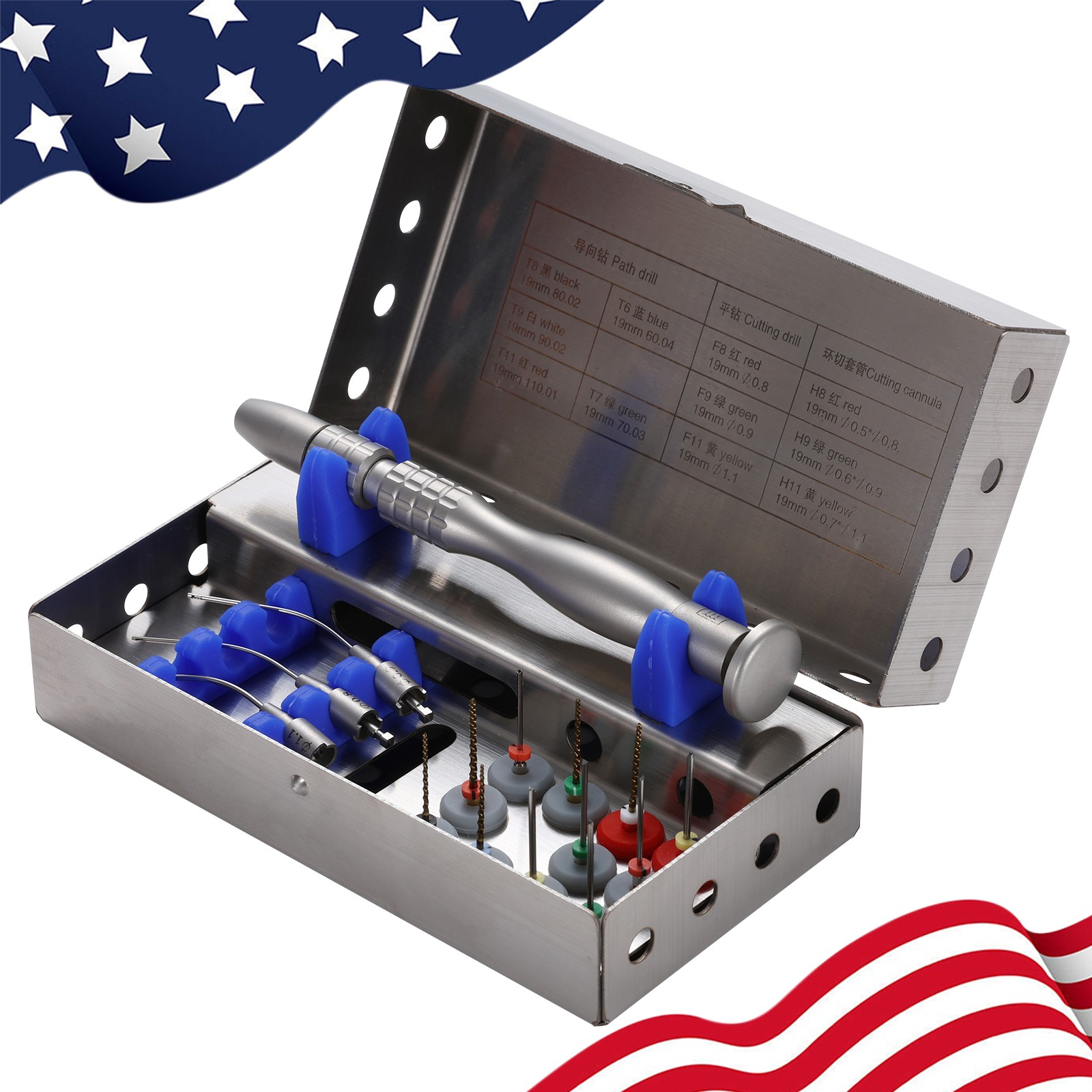 Dental Broken File Extractor Endodontic Removal System Kit Root Canal