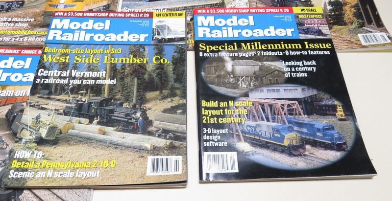 Model Railroader Magazine Complete Year 2000 - 12 Issues