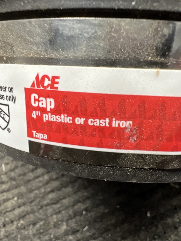 New Ace Cap 4" Plastic and Cast Iron