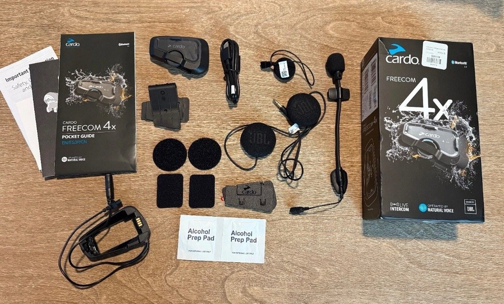 Cardo Freecom 4x Single Headset Bluetooth with JBL speakers