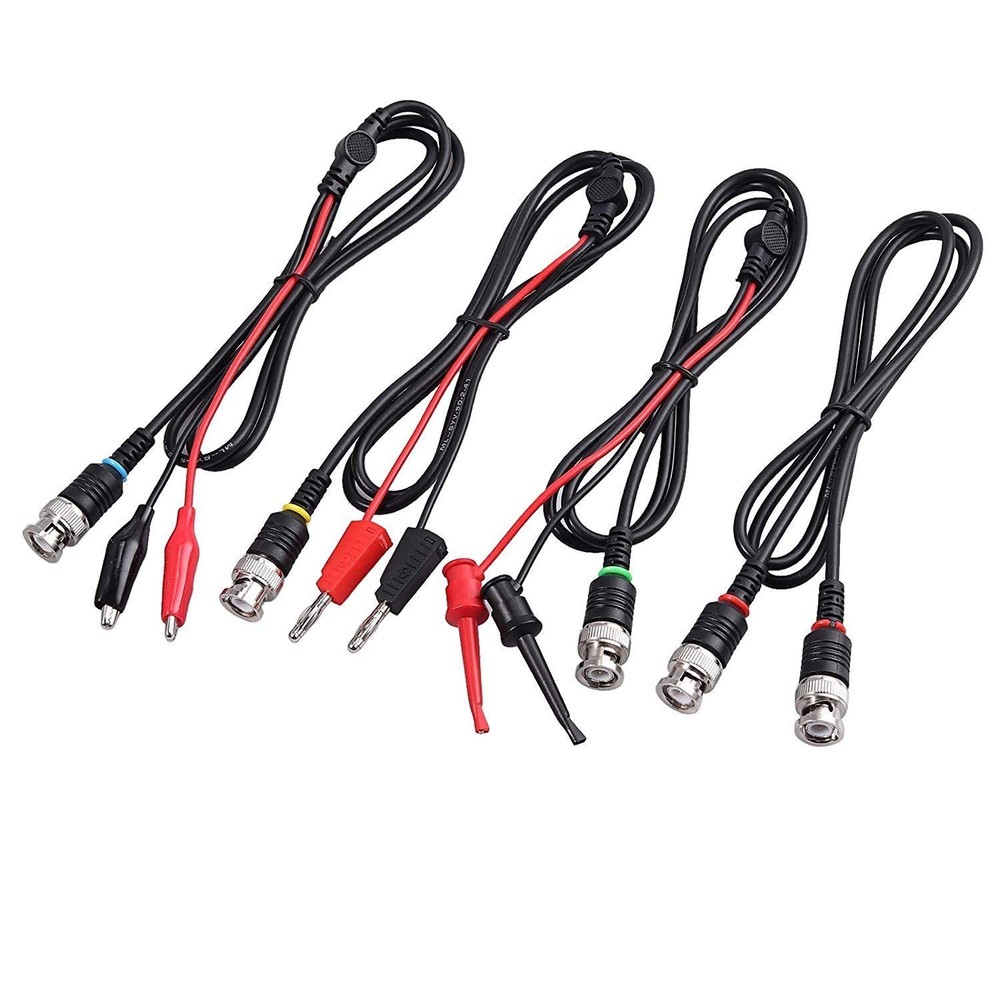 Oscilloscope Probe Kit 100MHz BNC Leads Clips Accessories for Electronics