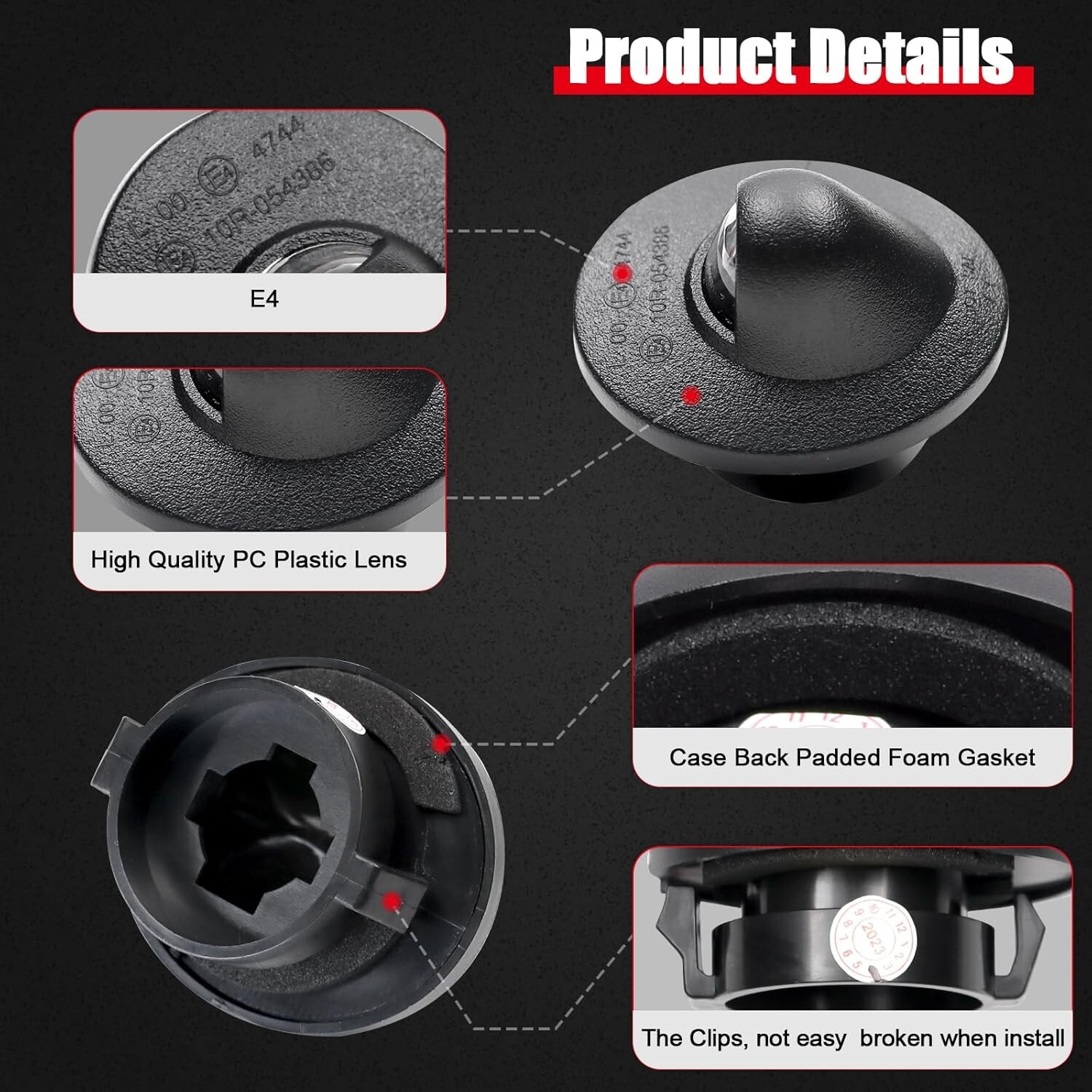 2X OEM License Plate Light Rear Bumper Tag Assembly Lamp For Ford F150 F250 F350