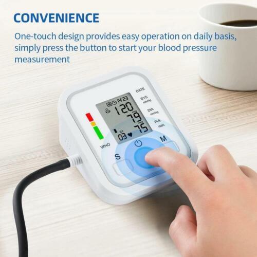 Automatic Arm Blood Pressure Monitor Digital Pulse Heart Rate Machine BP Cuff