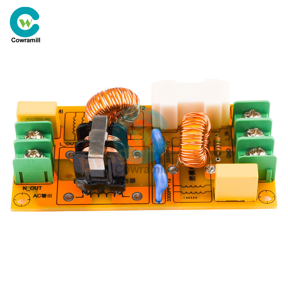 10MH EMI Anti-Interference High Power AC Power Filter Module Board 2A 4A 10A 20A