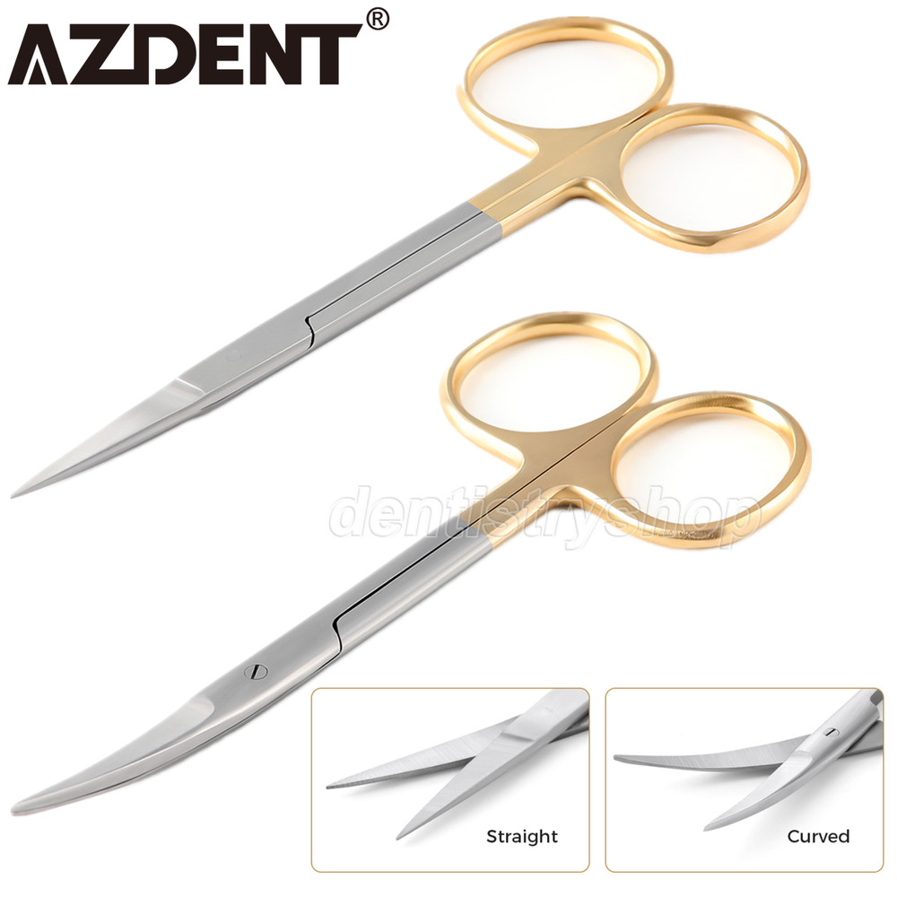 Surgical Medical Straight & Curved Scissors 4.5'' Sharp/Sharp Instrument