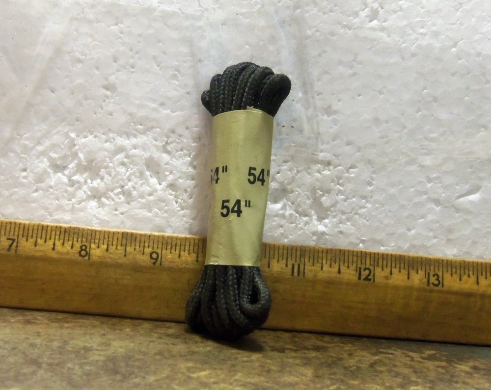 1 pr - 54" Black Nylon Boot Laces