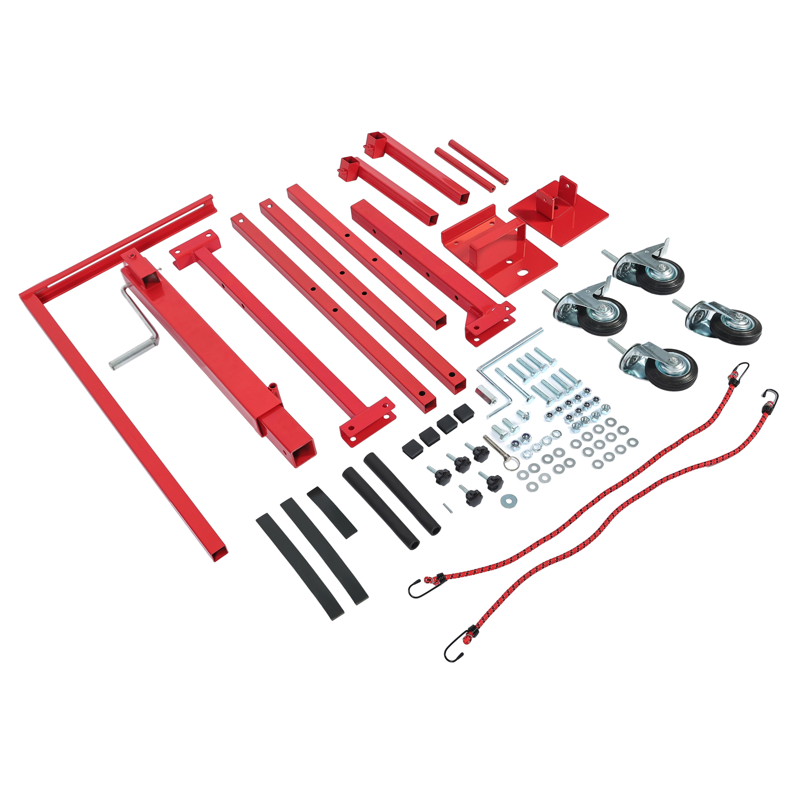 Mechanical Car Door Lift Jack Hydraulic Press and Bumper Handler Stand New Red