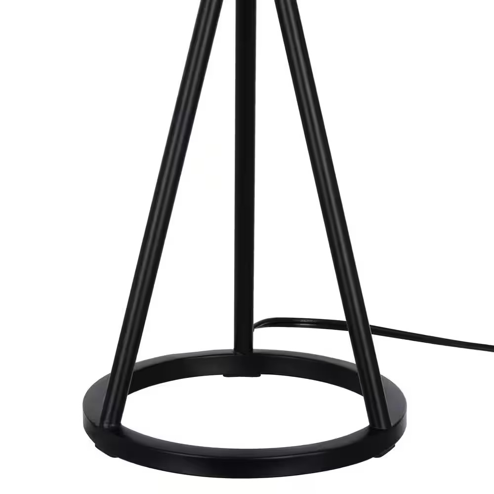 Higgins 23.75 In. Black Tripod Table Lamp with round Base