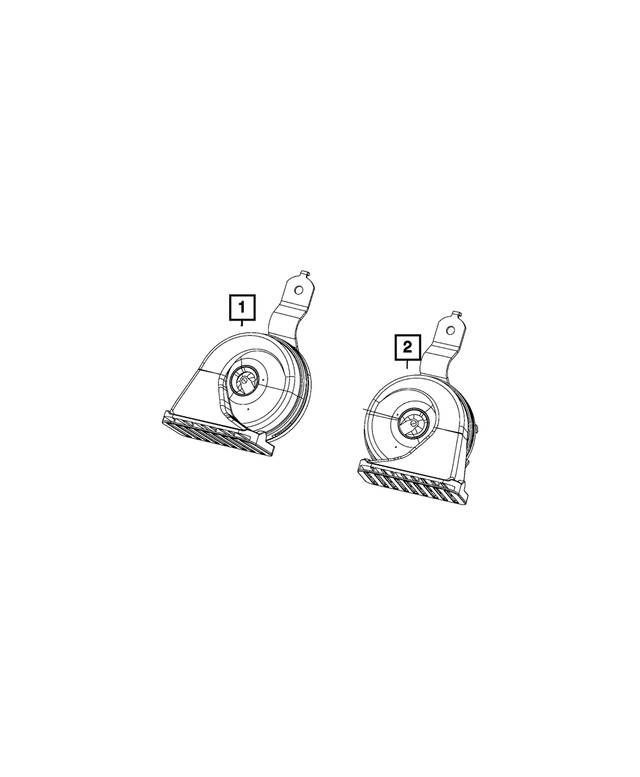 Genuine Mopar Horn And Bracket 68386895AA