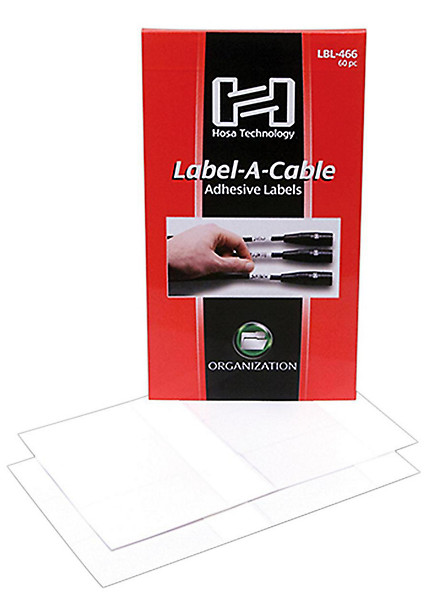 Hosa Label Pack LBL-466 - 60 PC