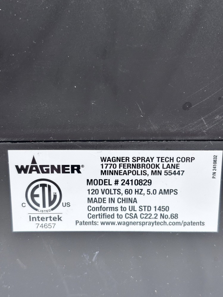 Wagner FLEXiO 4300 Gravity Feed Electric Stand Paint Compressor ONLY