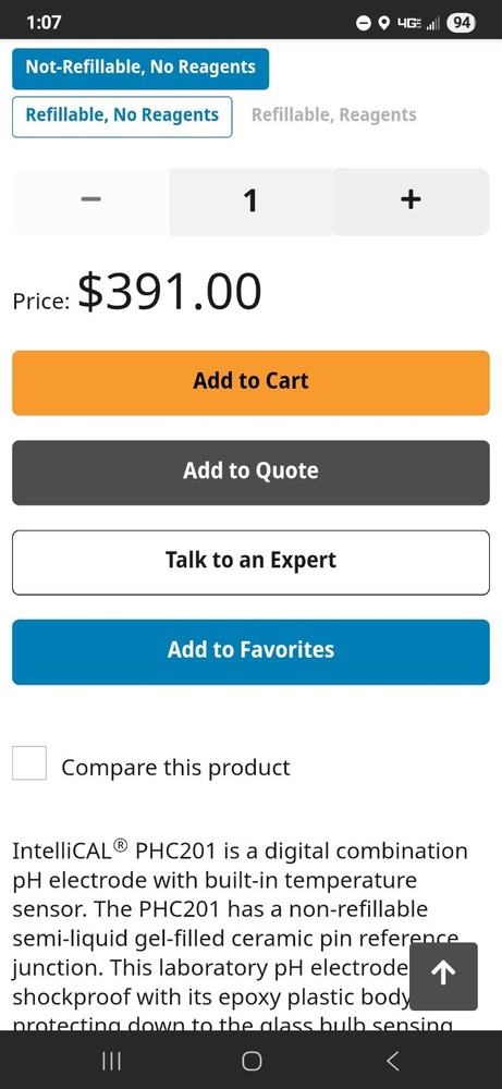 Hach IntelliCAL pH Meter