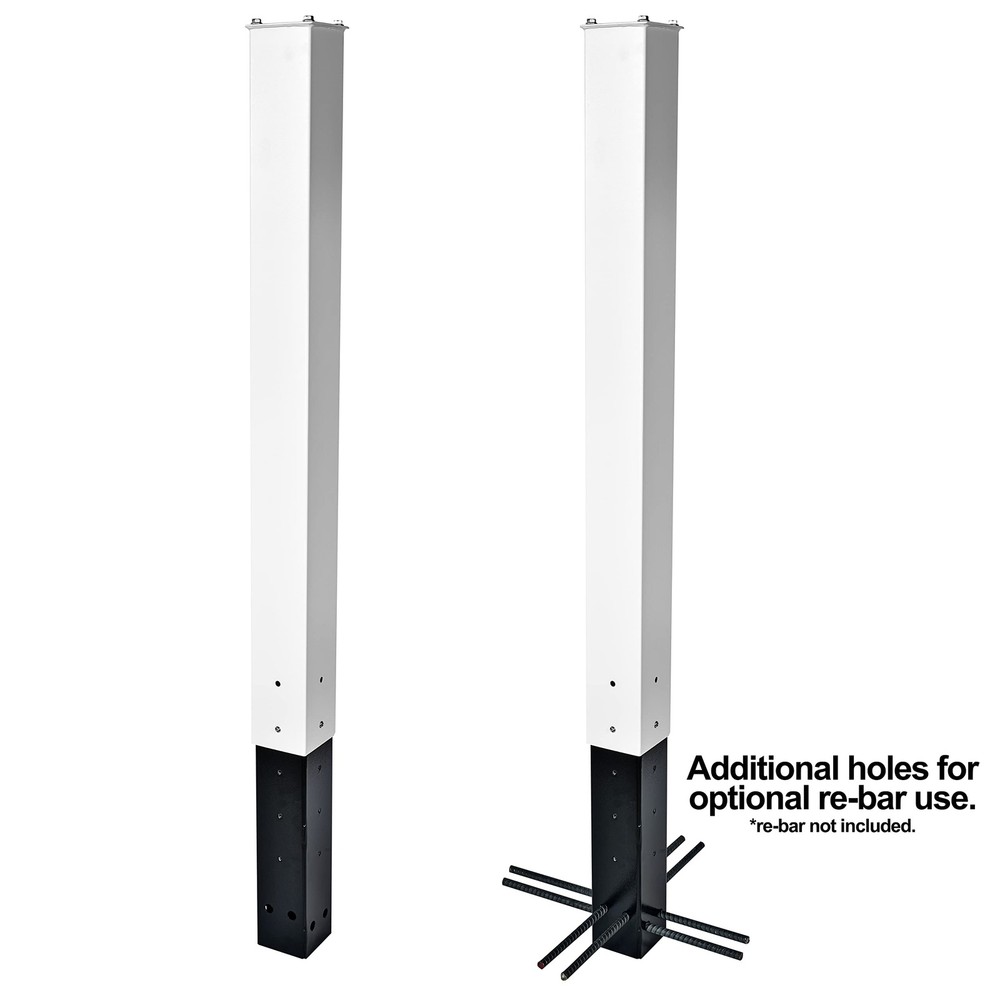 Mail Boss Post Depth Extender Black for Steel Mailbox Posts
