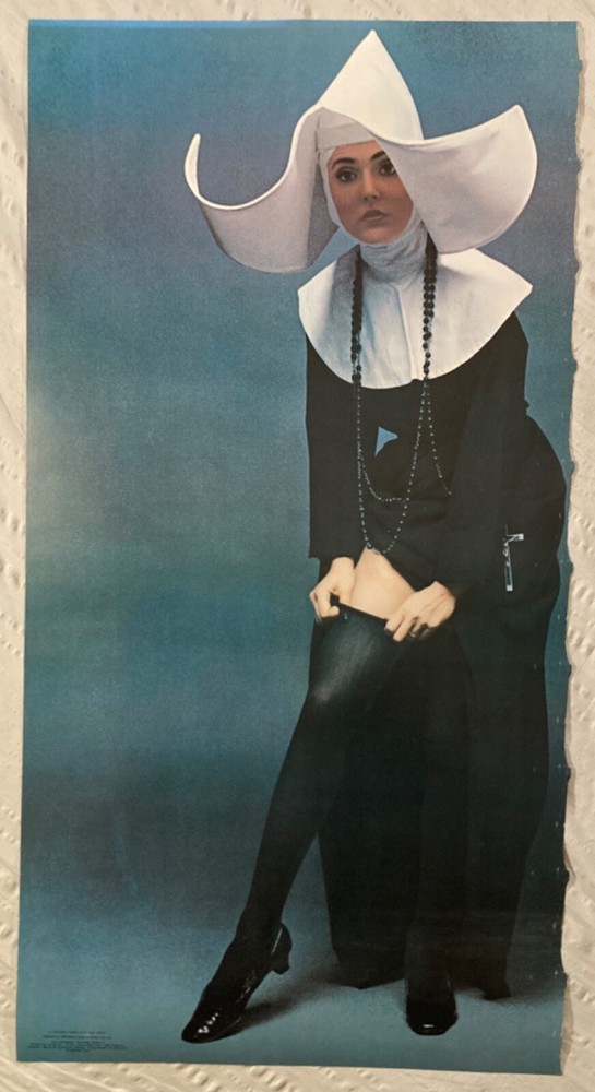Girl With A Nun’s Habit Personality  Poster Right Portion Torn Off