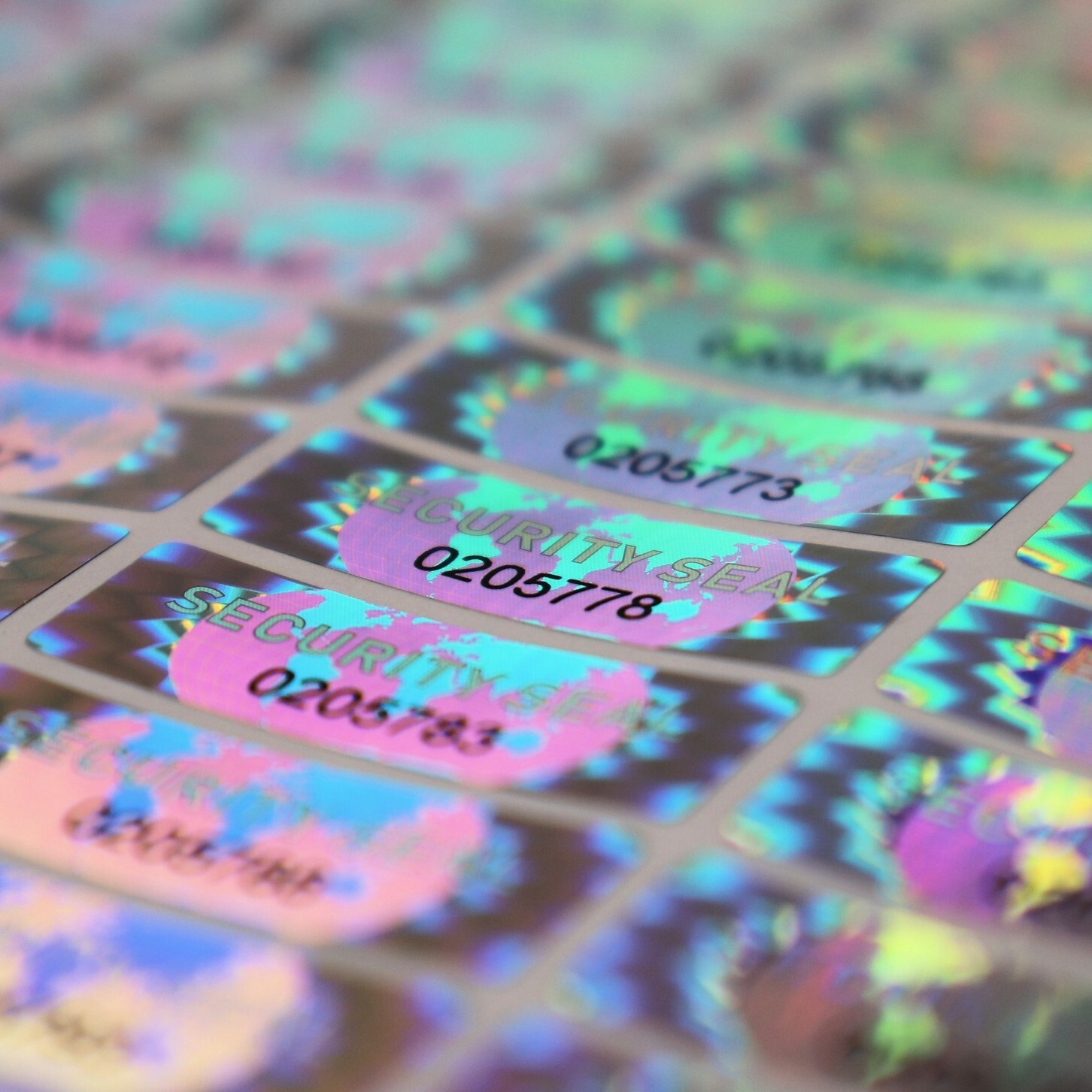 SECURITY SEAL Tamper Proof Security Sticker (SERIAL NUMBERS) (AvR051)
