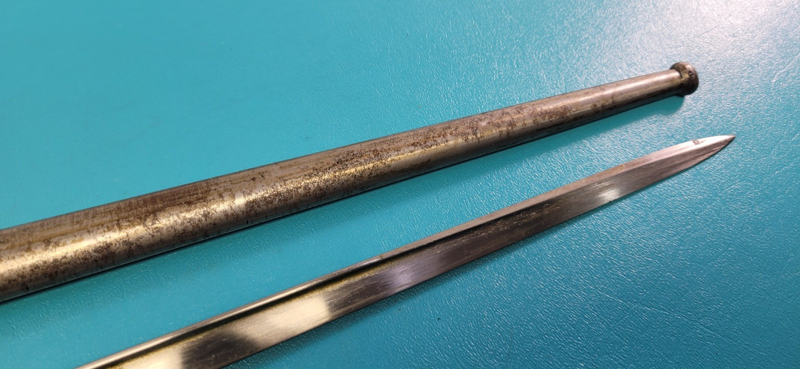 French Military Model 1874 Gras Rifle Bayonet Sword + Match S/N# Scabbard TR1033