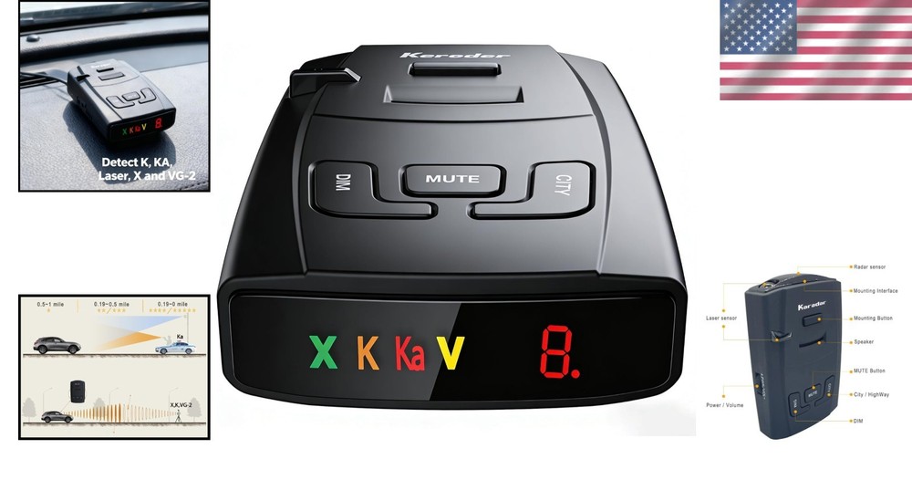 Easy Installation Radar Detector - Universal for Vehicles