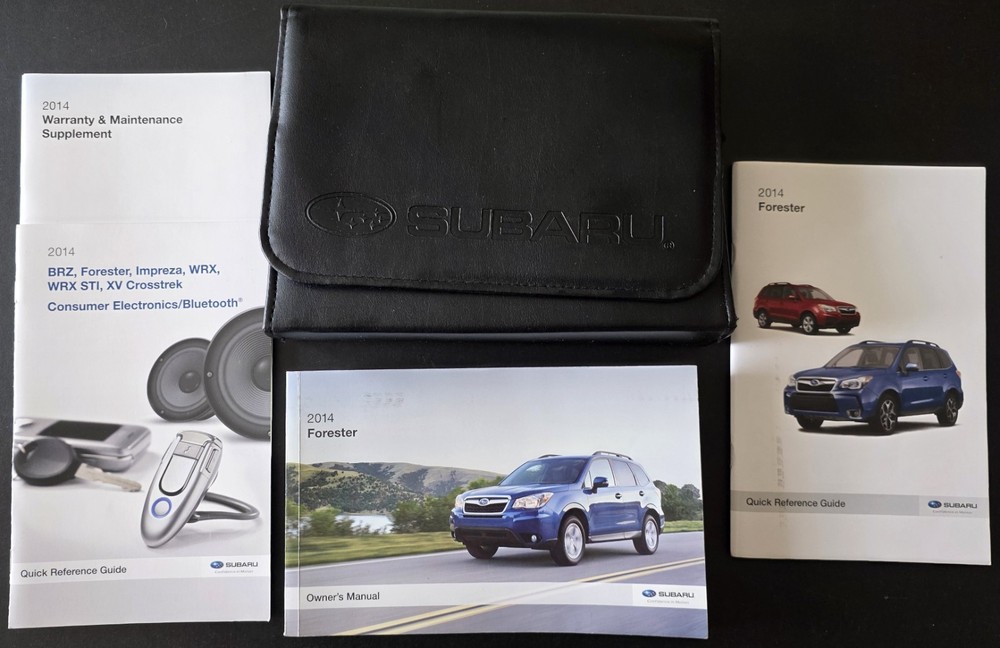 2014 Subaru Forester - Owners Manual, Quick Reference Guide, Case & More