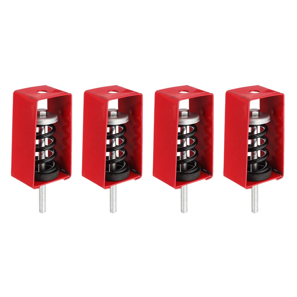 4 Pcs Ceiling Spring Vibration Isolator Hangers 265lb Red (XHS)