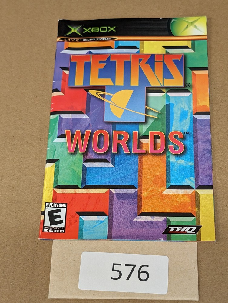 Tetris Worlds - Xbox - Manual Only **NO GAME!