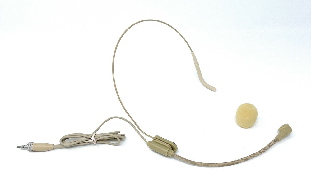 Beige Headset Microphone Mic for Sennheiser Wireless Body-Packs
