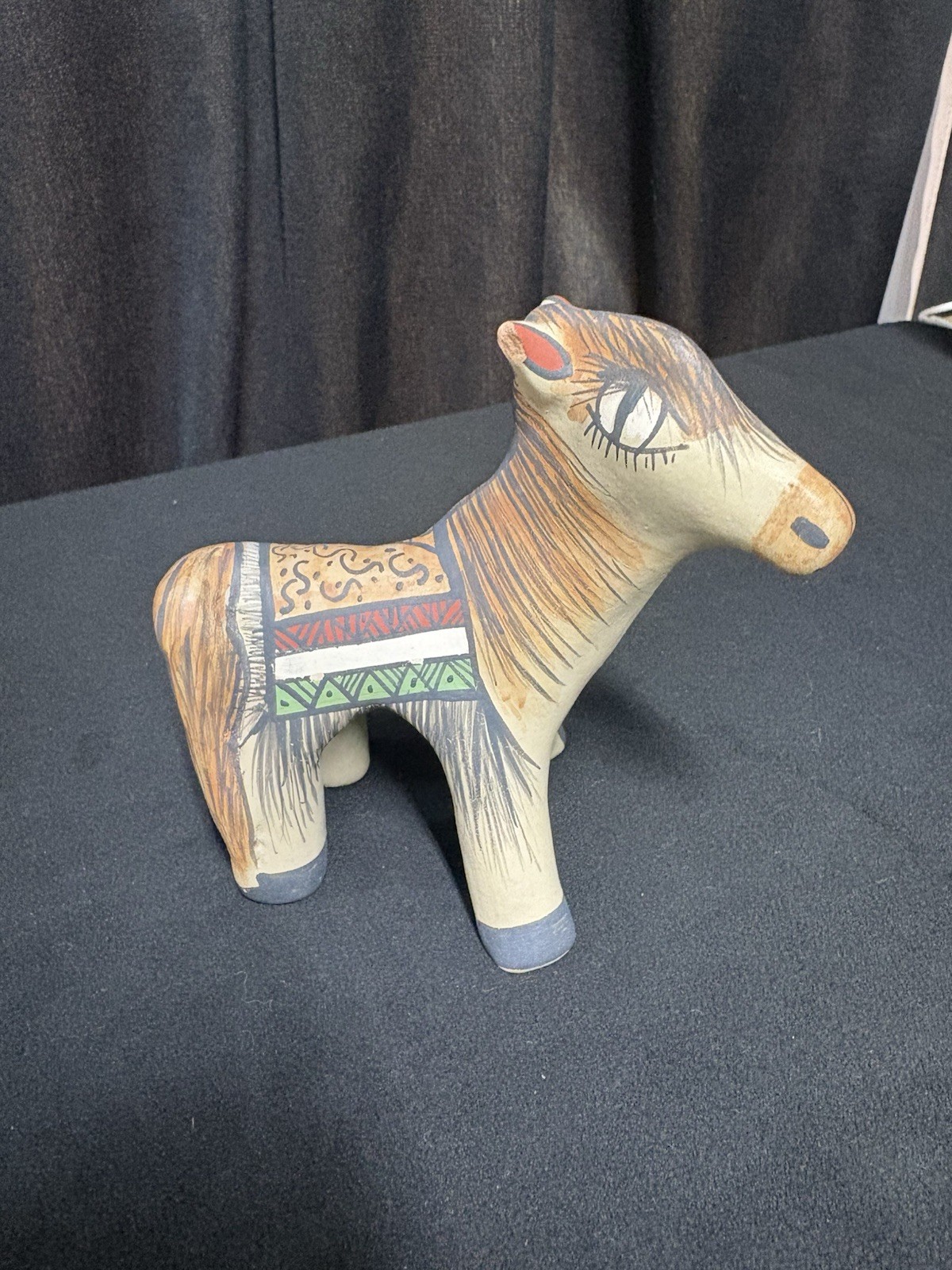 Santa Clara Pueblo Pottery Donkey by Artisan STEPHANIE NARANJO