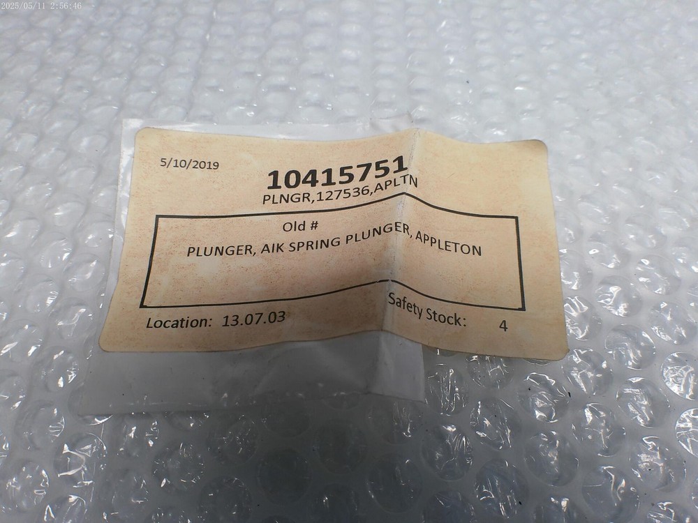 APPLETON 127536 SPRING PLUNGER NSNP