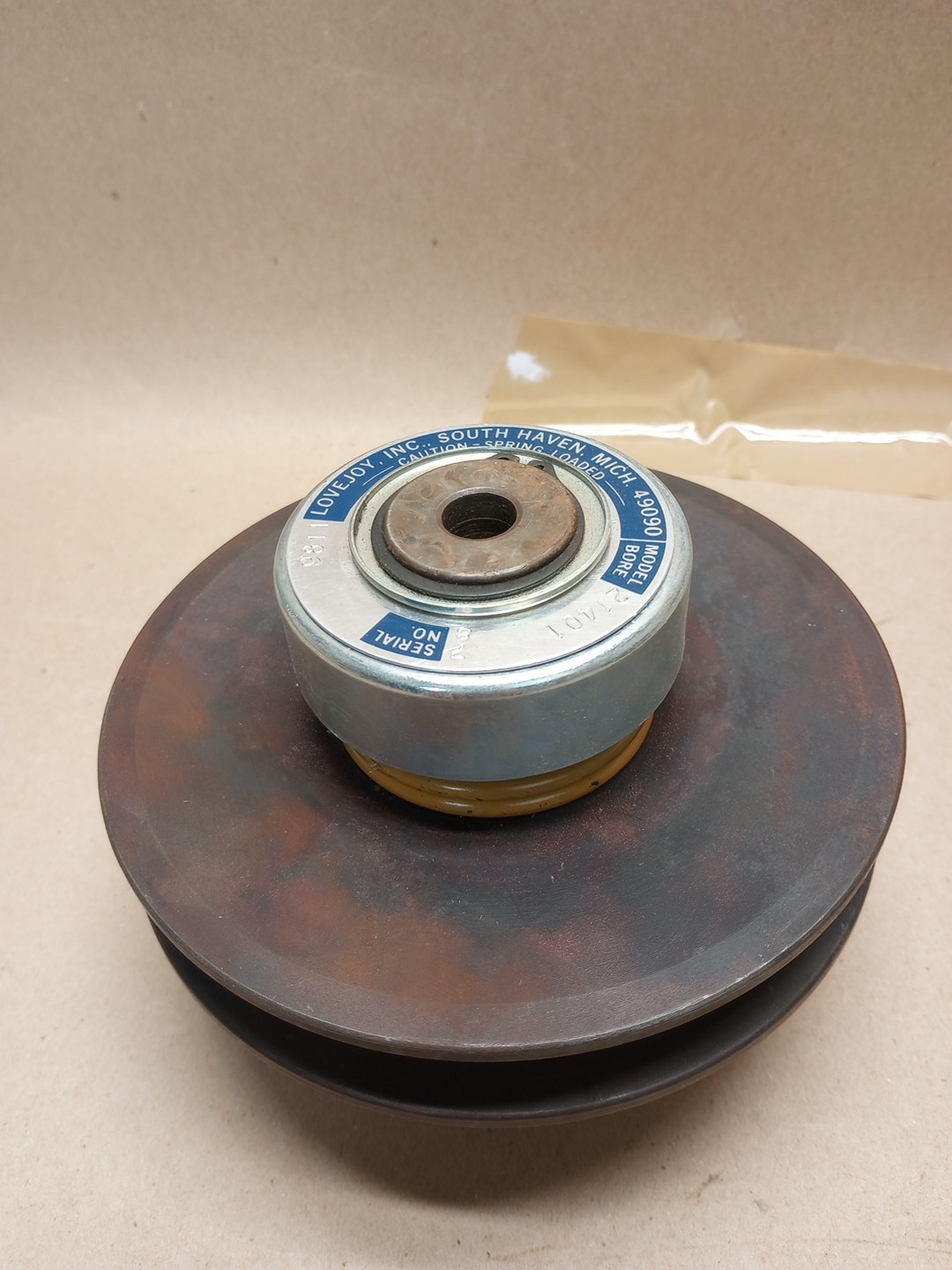 LOVEJOY 21401 SPRING LOADED PULLEY 7/8 BORE