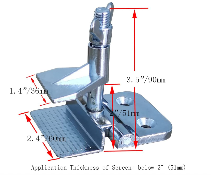 2 pc Butterfly Clamp for Silk Screen Frame Hold Hinge Clamp DIY Press Printer