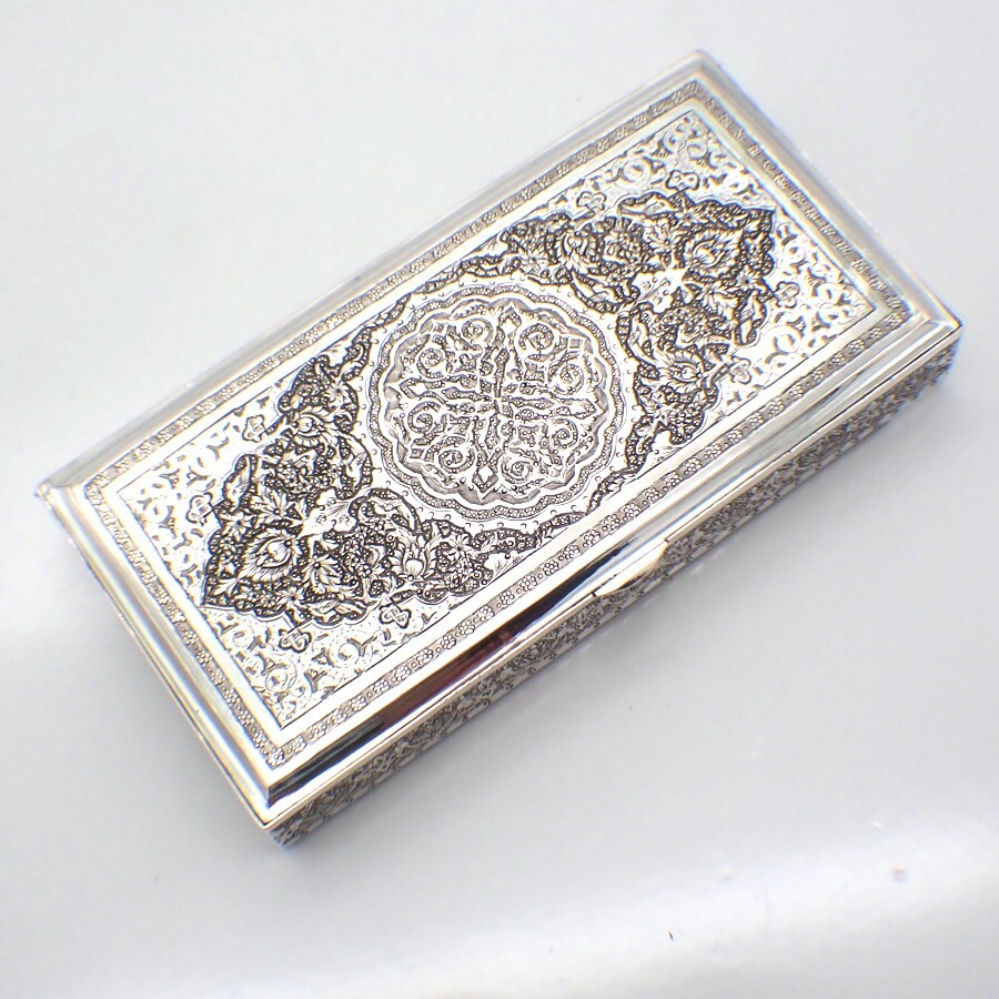 Persian Ornate Box 84 Silver