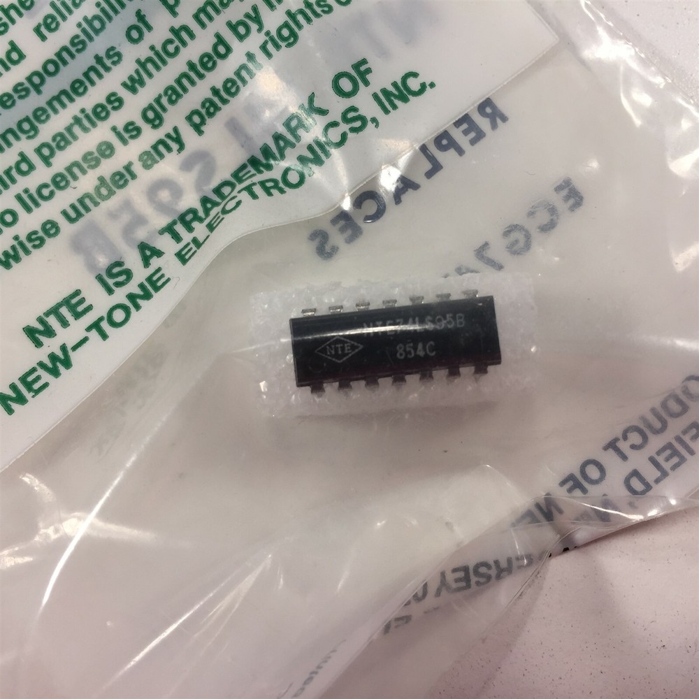 (1) NTE NTE74LS95B Integrated Circuit TTL − 4−Bit Parallel−Access Shift Register