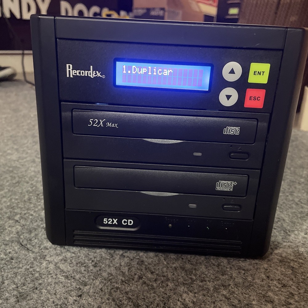 Recordex 52x Max CD Duplicator Single One-to-One Copier Rx - see Description