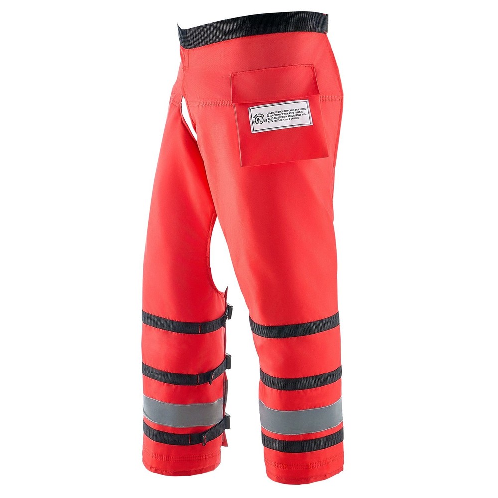 Chainsaw Chaps Wrap, Class D, 8-Layer Wrap Style Chainsaw Pants w/ Adj. Straps