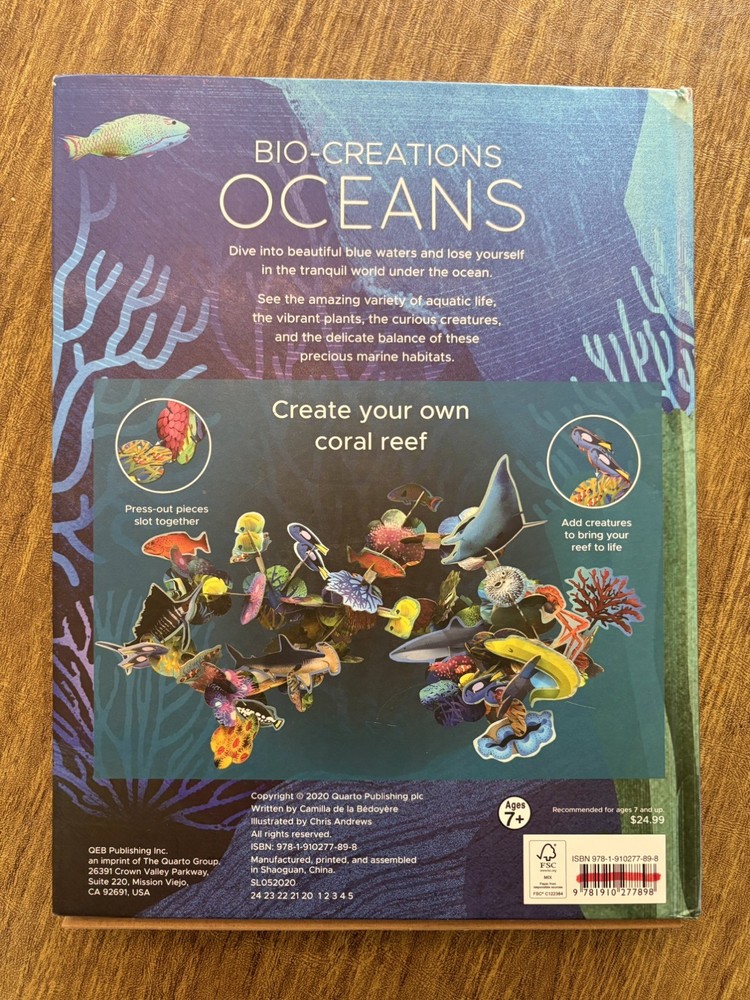 Bio-Creations Oceans Create Your Own Coral Reef Includes Model Pieces